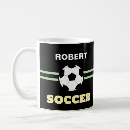 Personalized Soccerball Mug Koffiemok