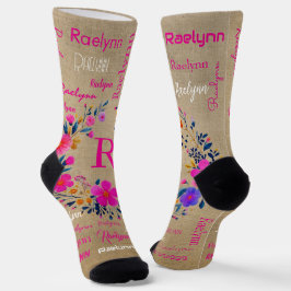 Personalized Socks Add Your Name  Sokken