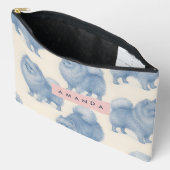 Personalized Soft and Cute Pomeranian Pattern Etui (Open)