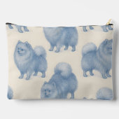 Personalized Soft and Cute Pomeranian Pattern Etui (Achterkant)