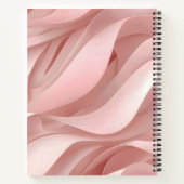 Personalized Soft Blush Pink Abstract Flow Design Notitieboek (Achterkant)