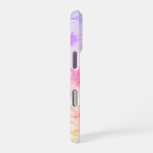 Personalized Soft Cotton Candy Floral iPhone Hoesje (Rechterkant)