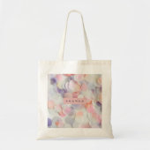 Personalized Soft Pastel Confetti Design Tote Bag (Voorkant)