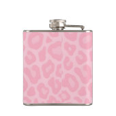 Personalized Soft Pink Leopard Print Heupfles (Achterkant)
