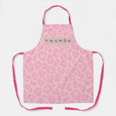 Personalized Soft Pink Leopard Print Schort (Voorkant)