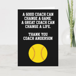 Personalized Softball Coach From Team Players Kaart