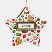 Personalized Softball Collectible Keramisch Ornament (Achterkant)