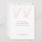 Personalized Son Christmas Card Feestdagenkaart (Voorkant)