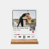 Personalized Song Code Night Light Romantic Couple Acryl Bord (Voorkant)