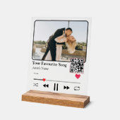 Personalized Song Code Night Light Romantic Couple Acryl Bord (Hoek)