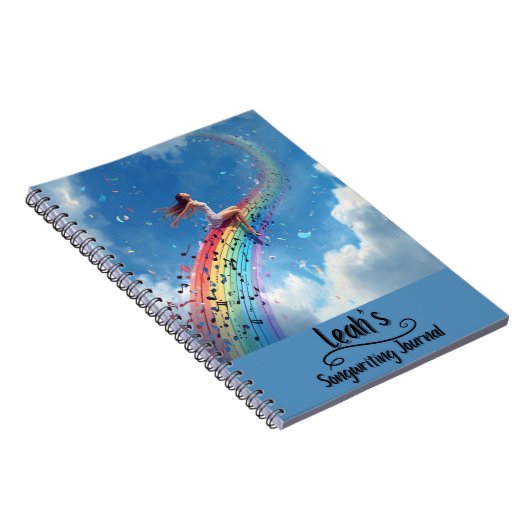 PERSONALIZED Songwriting Journal, Spiral Bound Notitieboek (Rechterzijde)