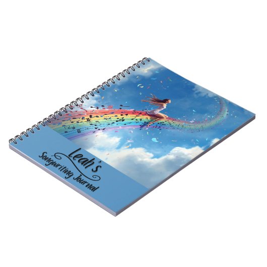 PERSONALIZED Songwriting Journal, Spiral Bound Notitieboek (Linkerzijde)