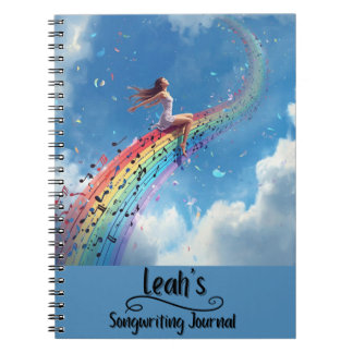 PERSONALIZED Songwriting Journal, Spiral Bound Notitieboek