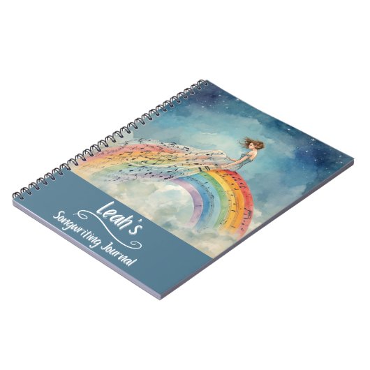 PERSONALIZED Songwriting Journal, Spiral Bound Notitieboek (Linkerzijde)