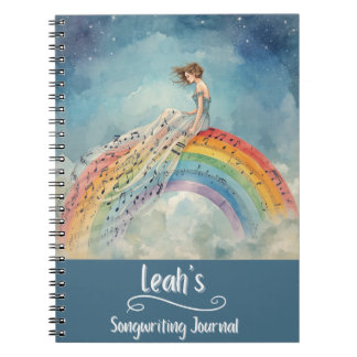 PERSONALIZED Songwriting Journal, Spiral Bound Notitieboek