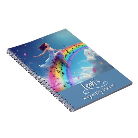 PERSONALIZED Songwriting Journal, Spiral Bound Notitieboek (Rechterzijde)