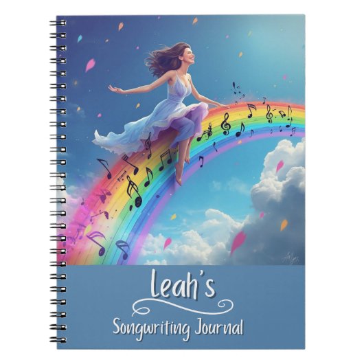 PERSONALIZED Songwriting Journal, Spiral Bound Notitieboek (Voorkant)