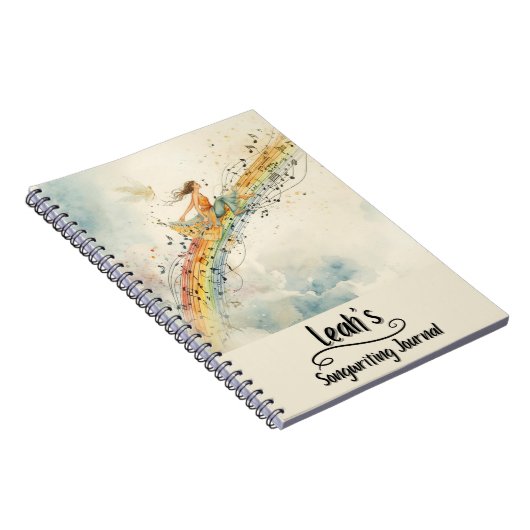 PERSONALIZED Songwriting Journal, Spiral Bound Notitieboek (Rechterzijde)