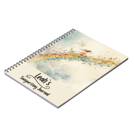 PERSONALIZED Songwriting Journal, Spiral Bound Notitieboek (Linkerzijde)
