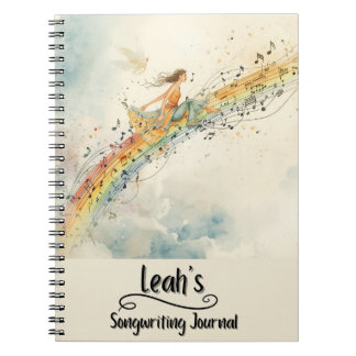 PERSONALIZED Songwriting Journal, Spiral Bound Notitieboek
