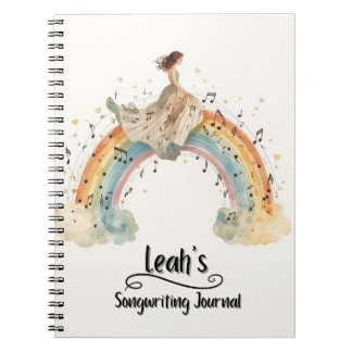 PERSONALIZED Songwriting Journal, Spiral Bound Notitieboek