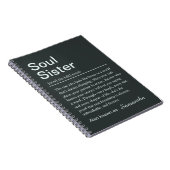 Personalized Soul Sister Definition Notitieboek (Rechterzijde)