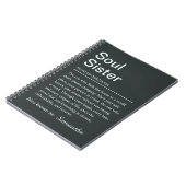 Personalized Soul Sister Definition Notitieboek (Linkerzijde)