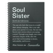 Personalized Soul Sister Definition Notitieboek (Voorkant)