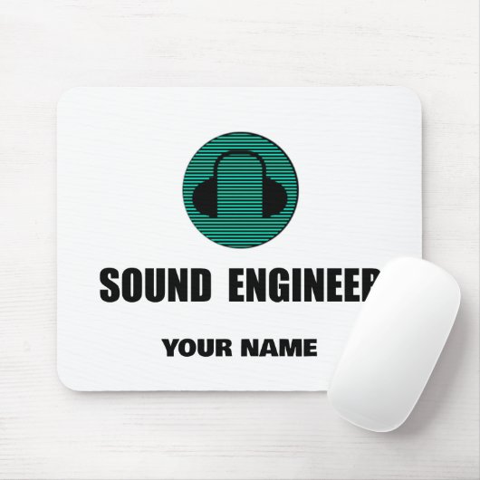 Personalized Sound Engineer Audio Engineering Muismat (Met muis)