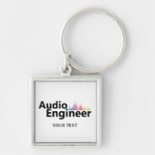 Personalized Sound Engineer Audio Engineering Sleutelhanger (Voorkant)