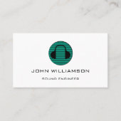 Personalized Sound Engineer Audio Engineering Visitekaartje (Voorkant)