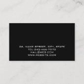 Personalized Sound Engineer Audio Engineering Visitekaartje (Achterkant)