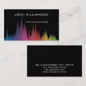Personalized Sound Engineer Audio Engineering Visitekaartje (Voorkant / Achterkant)