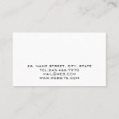 Personalized Sound Engineer Audio Engineering Visitekaartje (Achterkant)