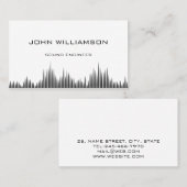 Personalized Sound Engineer Audio Engineering Visitekaartje (Voorkant / Achterkant)