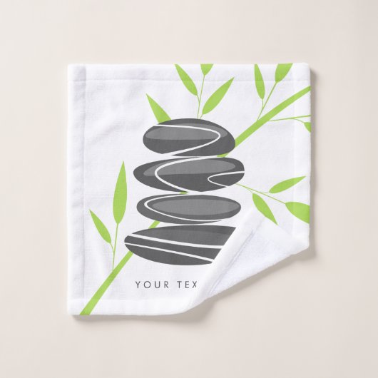 Personalized spa & wellness wash cloth design washandje (Wasdoekje)
