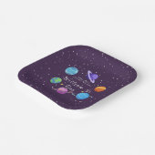 Personalized Space Birthday Paper Plates Solar Sys Papieren Bordje (Gebogen)