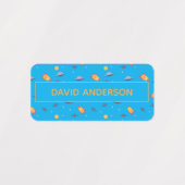 Personalized Space Name Labels neutral Set (Design 1)