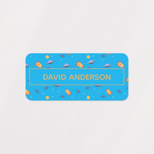 Personalized Space Name Labels neutral Set (Design 1)