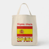 Personalized Spain Flag   Tote Bag (Achterkant)