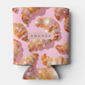 Personalized Sparkle Croissant Style Blikjeskoeler (Achterkant)