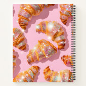 Personalized Sparkle Croissant Style Notitieboek (Achterkant)