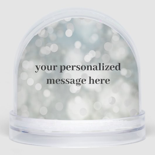 Personalized Sparkle Photo Snow Globe Sneeuwbol (Voorkant)