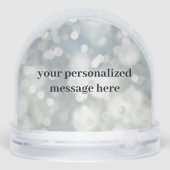 Personalized Sparkle Photo Snow Globe Sneeuwbol (Achterkant)