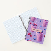 Personalized Sparkling Berry Bliss Purple Smoothie Notitieboek (Binnen)