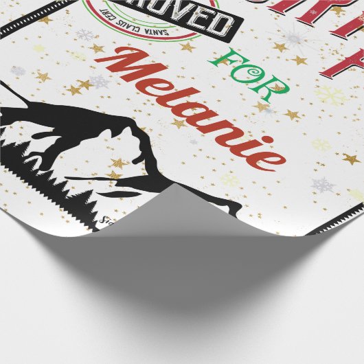 Personalized Special Delivery From The North Pole Cadeaupapier (Hoek)