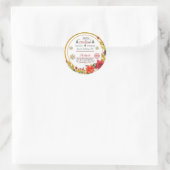 Personalized Special Delivery North Pole Santa Ronde Sticker (Tas)