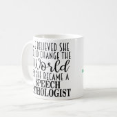 Personalized Speech Pathologist Gift Mug Koffiemok (Voorkant links)