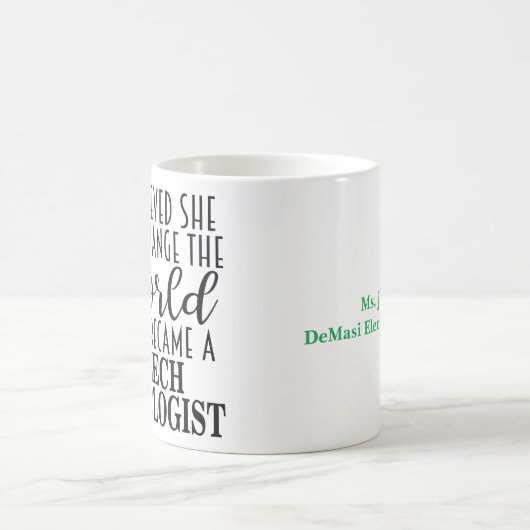 Personalized Speech Pathologist Gift Mug Koffiemok (Center)