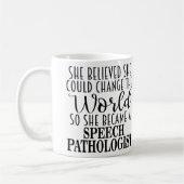 Personalized Speech Pathologist Gift Mug Koffiemok (Links)